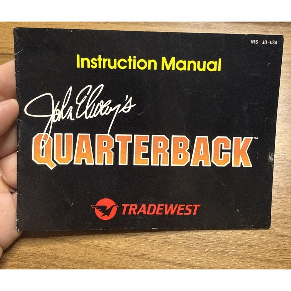 John Elway's Quarterback Instruction Manual Booklet Only Nintendo Nes Authentic